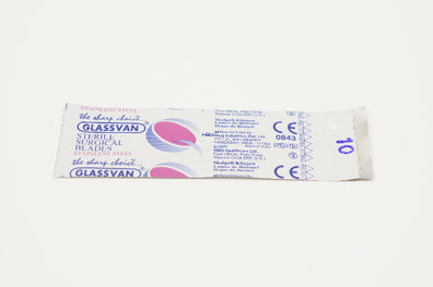 HMD GLASSVAN Sterile Surgical Blades Stainless Steel 10